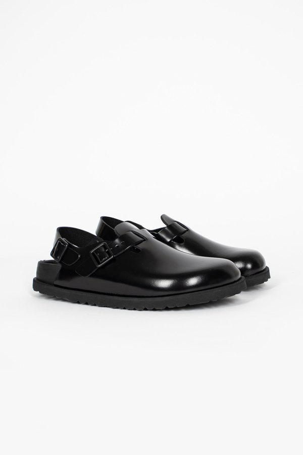 Tokio Leather Sandal Black Discount