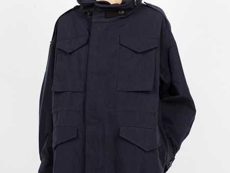 Bickle Gabardine Coat Navy For Cheap