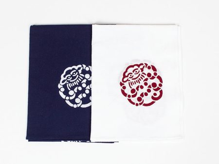 Tenugui Little Cloud Towel 2 Pack Blue Red Sale