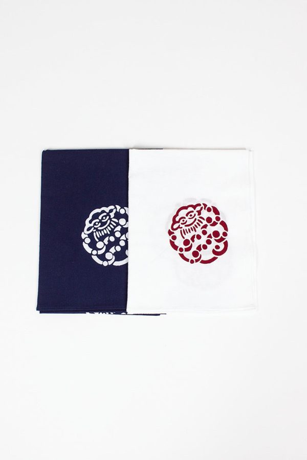 Tenugui Little Cloud Towel 2 Pack Blue Red Sale