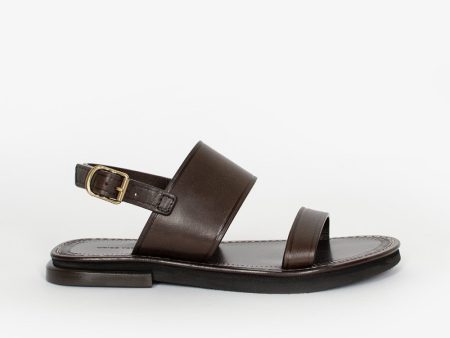 Leather Sandal Dark Brown Supply