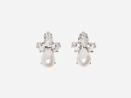 Victorian Floret Earrings Pearl For Cheap