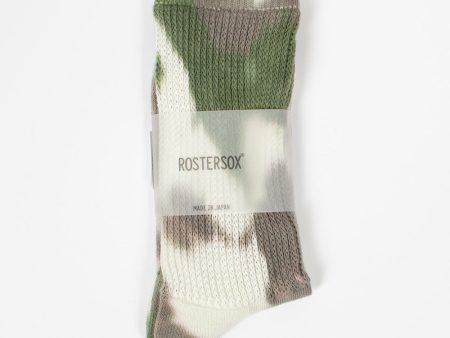 RS-297 Tie Dye Socks Green Online Sale