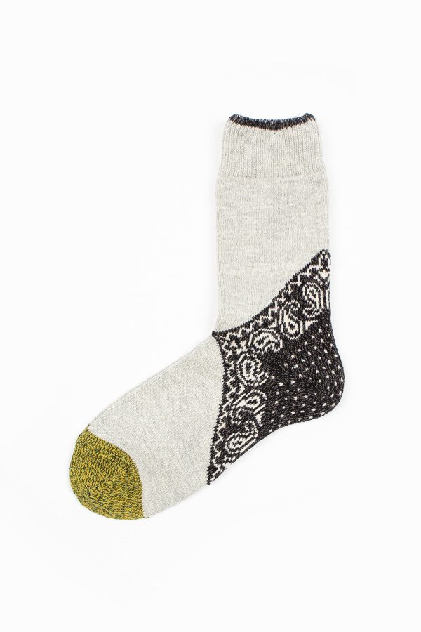 EK-553XSA Bandana Paisley Sock Black For Sale