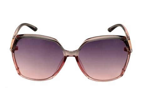 Premium Rose Gold & Pink Toned Uv Protected Lens Oversized Sunglass For Women on Sale