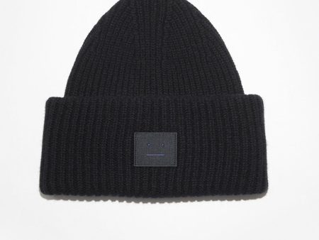 Ribbed Knit Beanie Black For Cheap