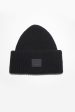 Ribbed Knit Beanie Black For Cheap