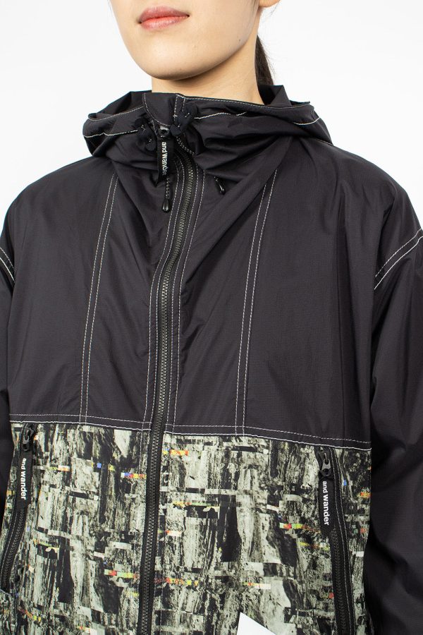 Pertex Printed Wind Jacket Black Online now