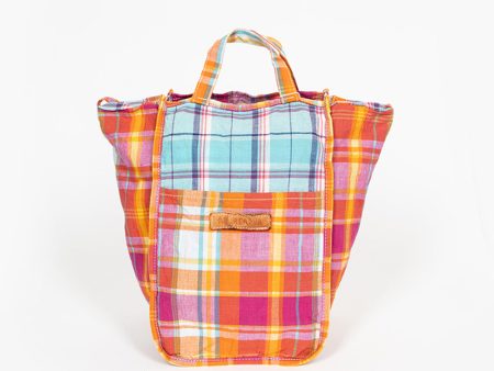 Easy Bag Orange Plaid Online Hot Sale