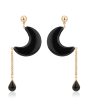 Carlton London Gold Plated Enamel Crescent Drop Earring For Women For Discount