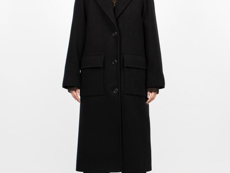 Raglan Overcoat Black For Sale