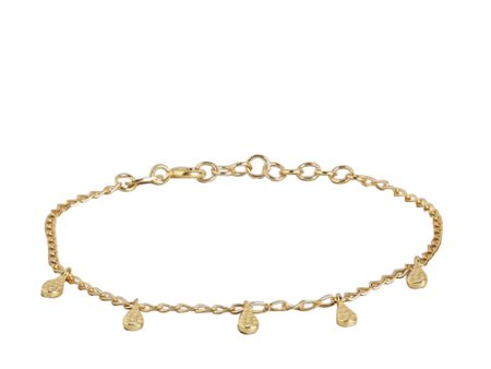 18Kt Gold  Plated Charm Bracelet For Women For Cheap