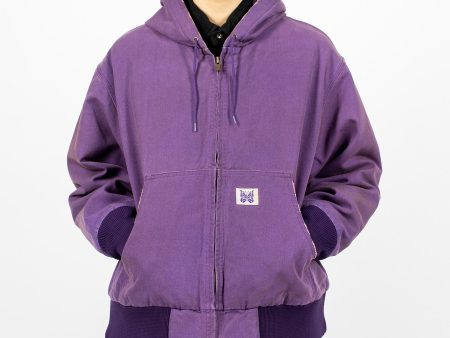 Zip Work Hoody Purple For Discount