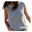 Crescent Knit Tank For Cheap