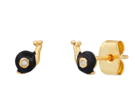 Enamel Snail Studs For Discount