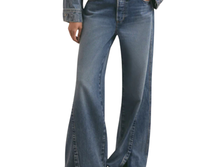 Favorite Daughter Oliver Ultimate Baggy Wide Leg Pant in Austin Hot on Sale