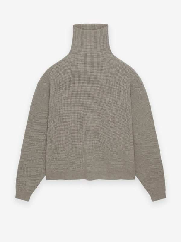 Waffle Turtleneck Online Hot Sale