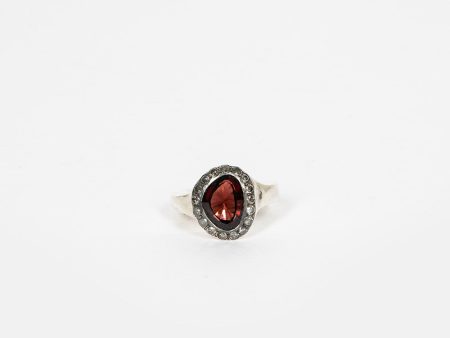 Grayle Ring Silver Garnet Hot on Sale