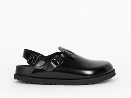 Tokio Leather Sandal Black Discount