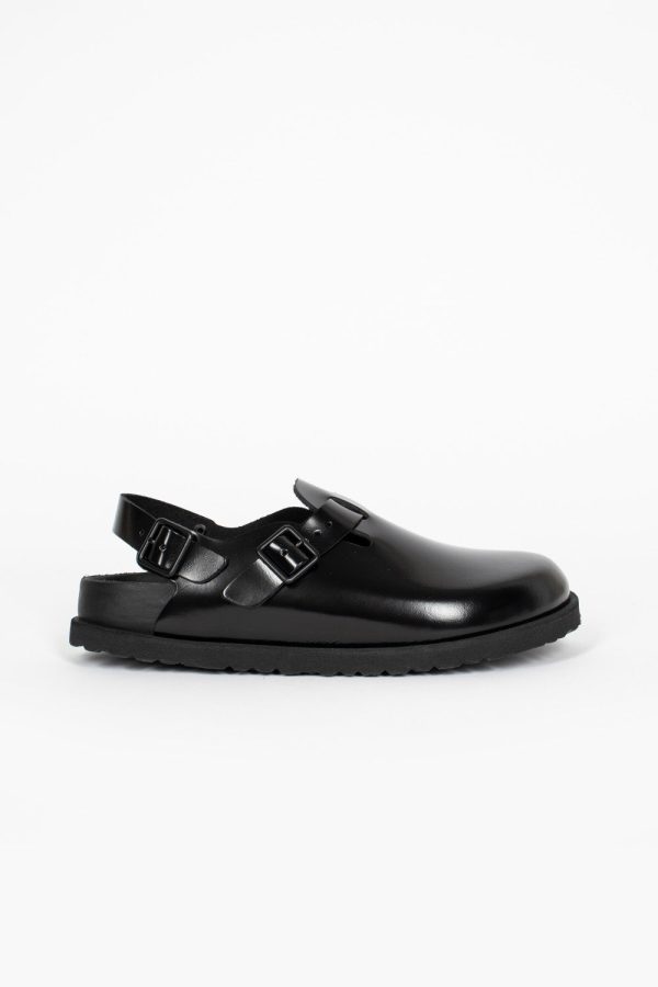 Tokio Leather Sandal Black Discount