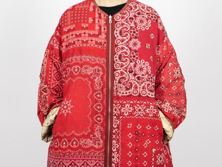 Reversible Liner Coat Bandana Red Online