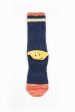 EK-1364 Ivy Rainbowy Happy Heel Socks Navy Fashion