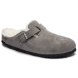 Birkenstock Boston Shearling Suede Leather Narrow Online