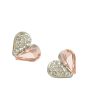 Gold Plated With Cz Heart Petite Stud Earring For Women Hot on Sale