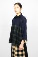 Triton Washed Patch Shirt Navy Tartan Check Online now