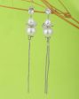 Carlton London Rhodium Plated White Pearl Spherical Drop Earring For Women Online now