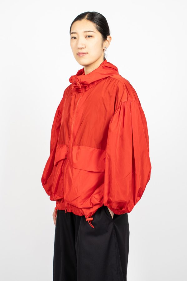 Puff Sleeve Cargo Jacket Red Supply