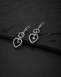 Carlton London 925 Sterling Silver Rhodium Plated Contemporary Cz Drop Earring Online now