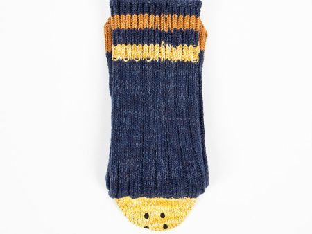 Ivy Smiley Sock Navy Online Hot Sale