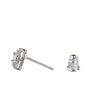 Rhodium Plated With Cz Petite Stud Earring For Women on Sale