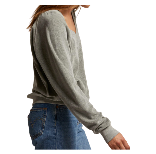 Ember Velour V-Neck Sweatshirt Hot on Sale