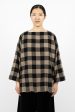 Square Check Shirt Brown Black Online now