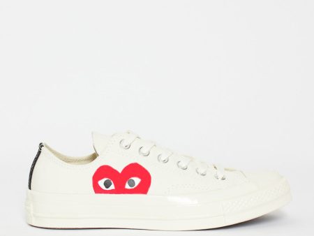 Comme Des Garçons PLAY X Chuck Taylor 1970s Ox Milk White Online