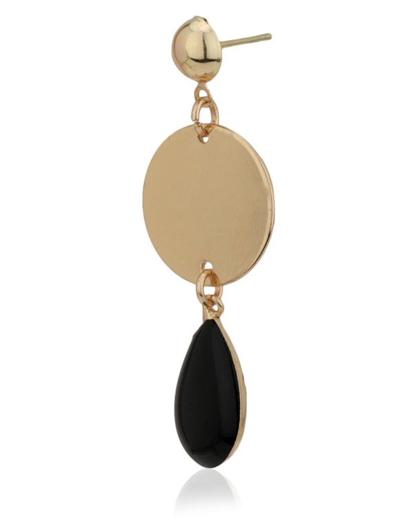 Carlton London Gold Plated Enamel Contemporary Drop Earring For Women Supply