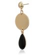 Carlton London Gold Plated Enamel Contemporary Drop Earring For Women Supply