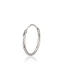 Carlton London 925 Sterling Silver  Rhodium Plated Circular Hoop Earring For Women Cheap