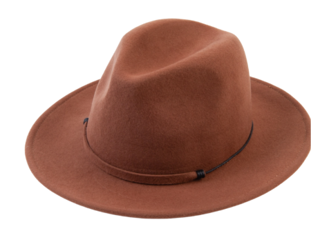 Wool Fedora with Trim Sale