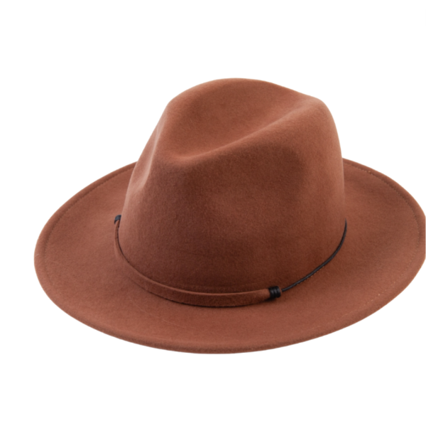 Wool Fedora with Trim Sale