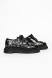 Heart Toe Platform Grommet Brogue Black Online Hot Sale