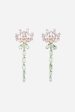 Crystal Carnation Drip Earrings For Sale