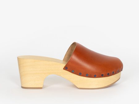 Leather Heeled Clog For Sale