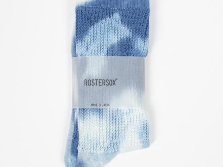 RS-297 Tie Dye Socks Blue Hot on Sale