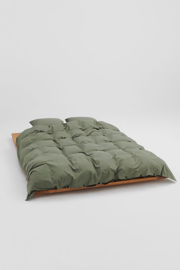 Percale King Duvet Olive Green Online Hot Sale