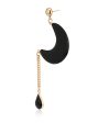 Carlton London Gold Plated Enamel Crescent Drop Earring For Women For Discount