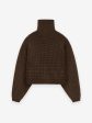 Women s Heavy Waffle Cropped Turtleneck Online