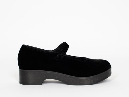 Button Ballerina Clog Black For Discount